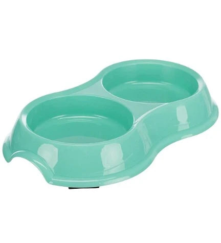 Trixie Double Plastic Bowl for Cats