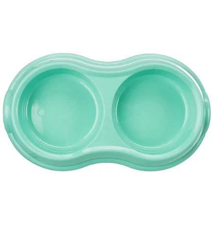 Trixie Double Plastic Bowl for Cats