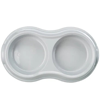 Trixie Double Plastic Bowl for Cats