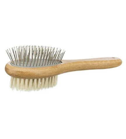 Trixie Double Sided Bamboo Brush for Dogs & Cats