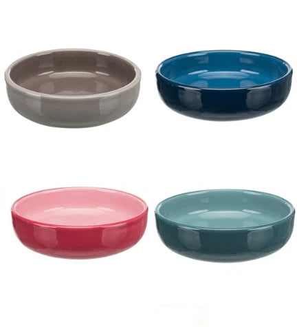 Trixie Plain Ceramic Cat Bowl for Short-Nosed Breeds