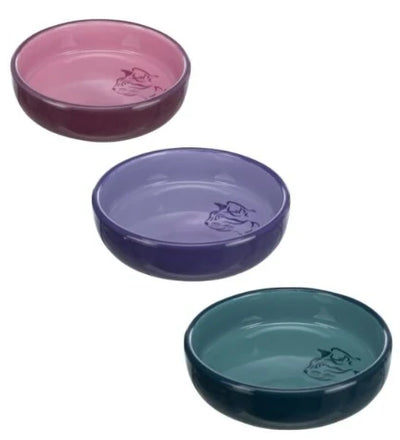 Trixie Plain Ceramic Cat Bowl for Short-Nosed Breeds