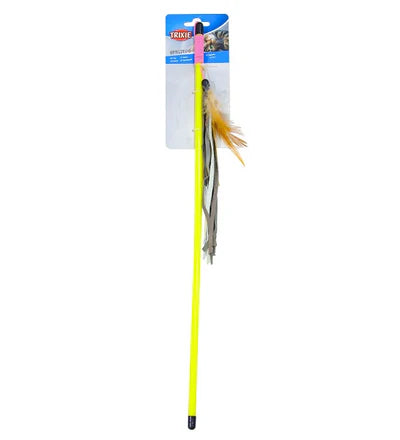 Trixie Playing Rod with Leather Straps&Feathers Cat Toy