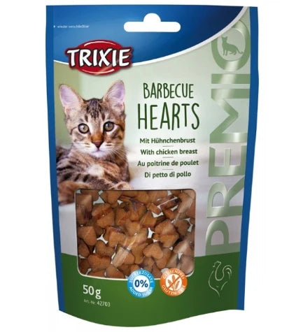 Trixie Premio Barbecue Hearts Cat Treats 50G