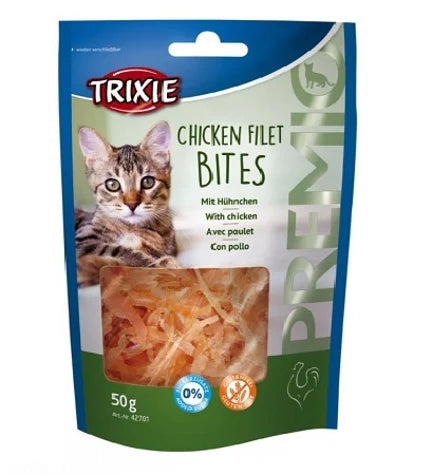 Trixie Premio Bites Chicken Fillets Cat Treats 50G