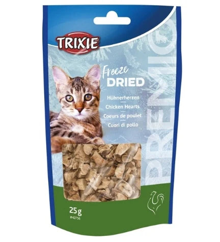 Trixie Premio Freeze Dried Chicken Hearts Cat Treats 25G