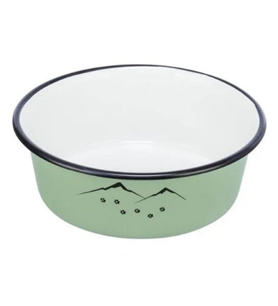 Trixie Ready for Adventure Enamel Stainless Steel Cat Bowl