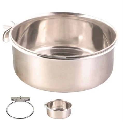 Trixie Stainless Steel Bowl with Screw for Pets