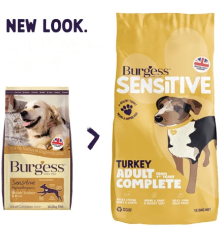 Burgess Sensitive Adult Turkey Dry Dog Food