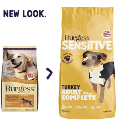 Burgess Sensitive Adult Turkey Dry Dog Food