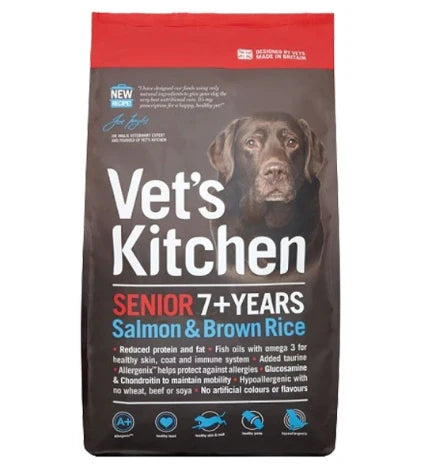 Vet's Kitchen Senior Salmon & Brown Rice Dry Dog Food