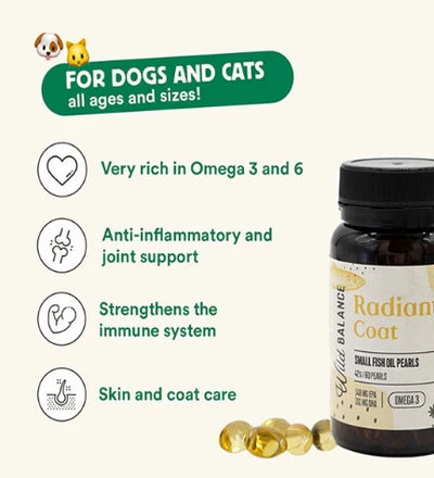 Wild Balance Mackerel and Anchovy Oil Pearls for Dogs & Cats