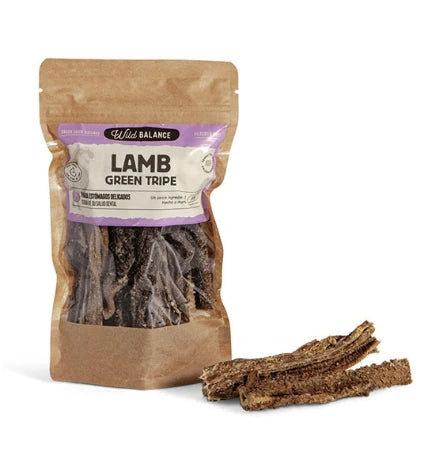 Wild Balance Natural Snack Lamb Green Tripe for Dogs 80G