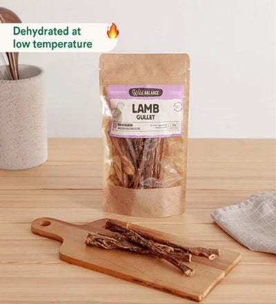 Wild Balance Natural Snack Lamb Gullet for Dogs 50G