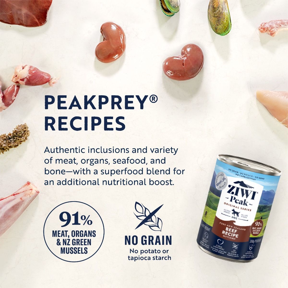 ZIWI Peak Beef Recipe Wet Dog Food