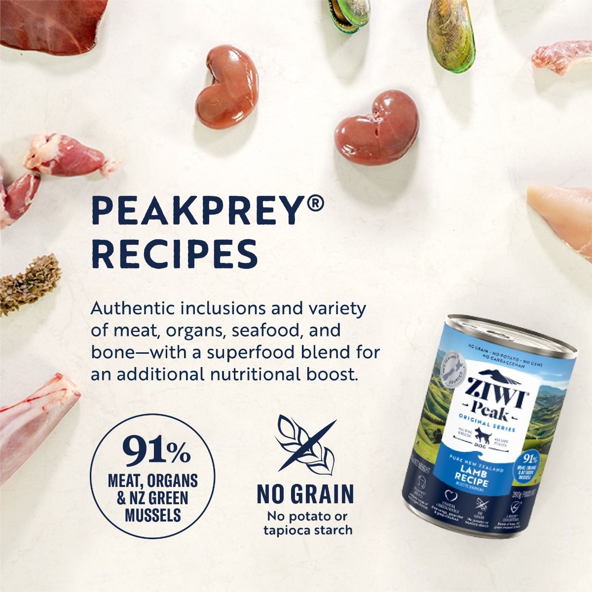 ZIWI Peak Lamb Recipe Wet Dog Food