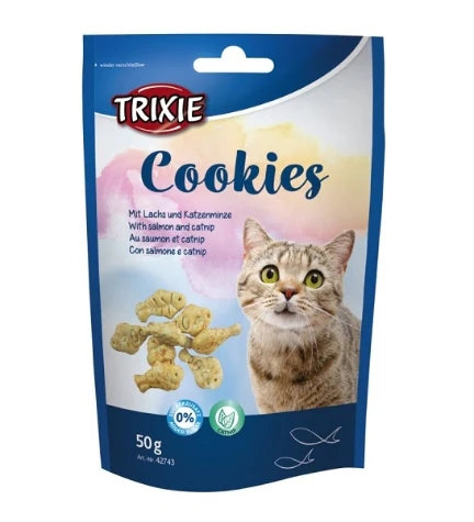 Trixie Cookies with Salmon and Catnip Cat Treats 50G