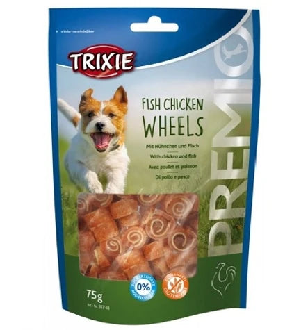 Trixie Premio Fish Chicken Wheels Dog Treats 75G