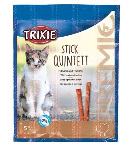 Trixie Premio Stick Quintett Lamb & Turkey Cat Treats 5G