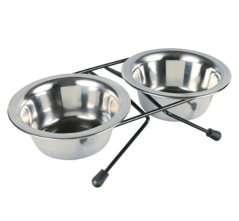 Trixie Eat on Feet Stainless Steel Bowl Set for Dogs