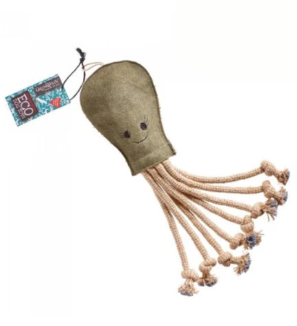 Green&Wilds Olive the Octopus Eco Toy for Dogs