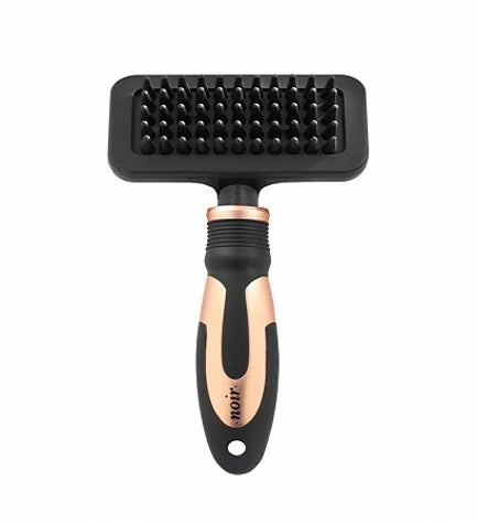 Ebi Noir Massage Brush with Rubber Pins for Pets