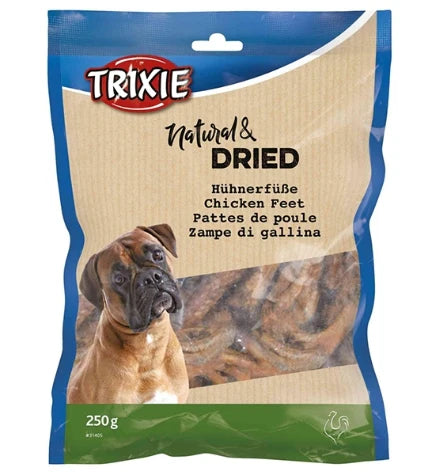 Trixie Dried Chicken Feet Dog Treats 250G