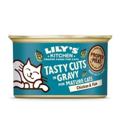 Lily's Kitchen Tasty Cuts Chicken & Fish Senior Wet Cat Food