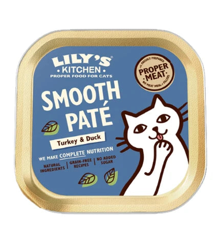 Lily's Kitchen Turkey & Duck Pate Wet Cat Food