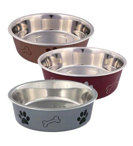 Trixie Stainless Steel with Plastic Coating Bowl