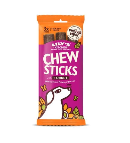 Lily's Kitchen Dog Chew Sticks with Turkey Dog Treats