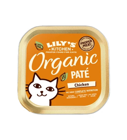 Lily's Kitchen Organic Chicken Pate Wet Cat Food