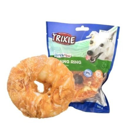 Trixie Denta Fun Chicken Rings Dog Chews 110G