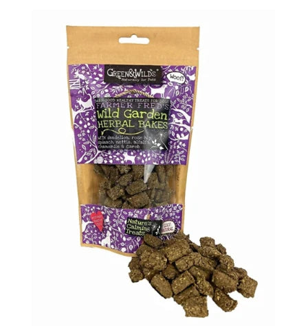 Green&Wilds Wild Garden Herbal Bakes Treats for Dogs 130G