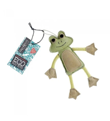 Green&Wilds Francois Le Frog Eco Toy for Dogs