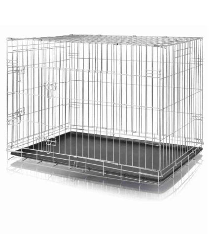 Trixie Galvanized 2 Door Wire Crate for Dogs & Cats