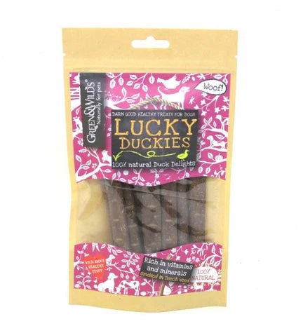 Green&Wilds Lucky Duckies Dog Treats 100G