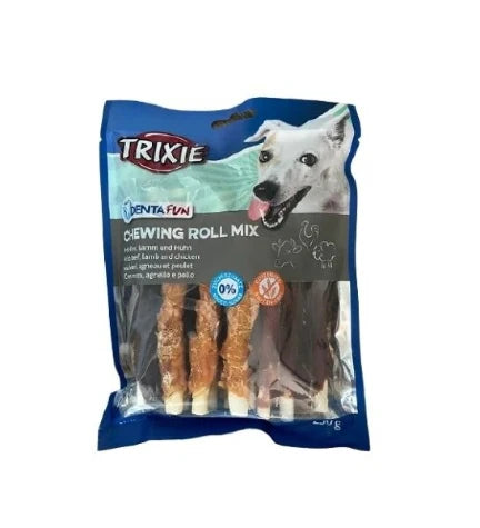 Trixie Denta Fun Chewing Roll Mix Dog Chews 250G