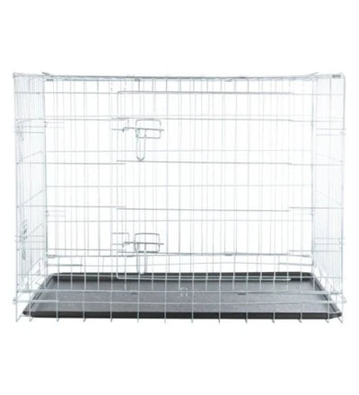 Trixie Galvanized 2 Door Wire Crate for Dogs & Cats