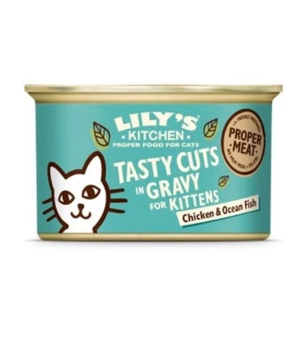 Lily's Kitchen Tasty Cuts Chicken & Ocean Fish Kitten Wet Food