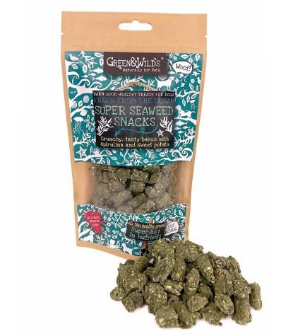 Green&Wilds Super Seaweed Snacks Dog Treats 130G