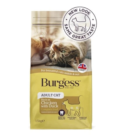 Burgess Adult Chicken & Duck Cat Dry Food