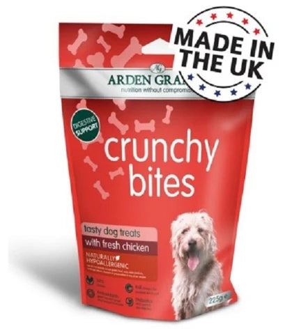 Arden Grange Crunchy Bites Chicken Dog Treats 225G