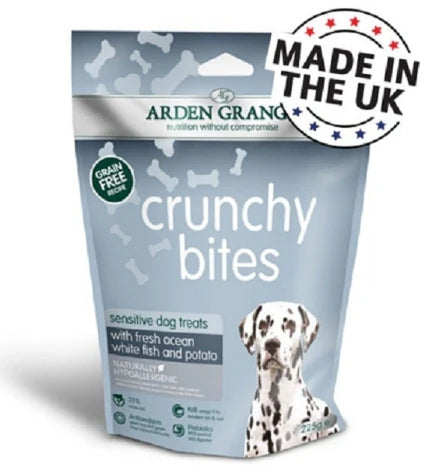 Arden Grange Crunchy Bites Sensitive Dog Treats 225G