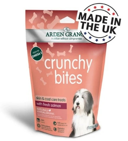 Arden Grange Crunchy Bites Salmon Dog Treats 225G