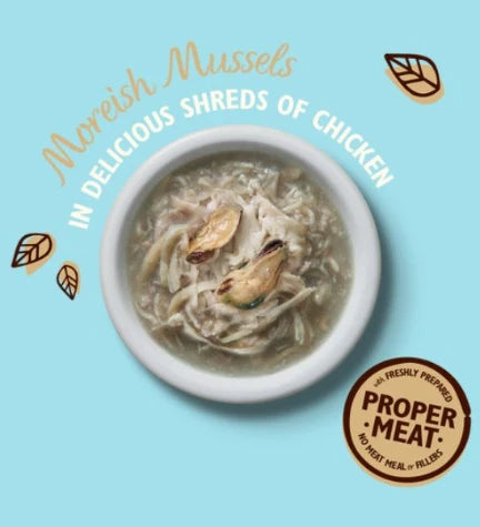 Lily's Kitchen Shredded Fillets Chicken & Mussels in Broth Wet Cat Food