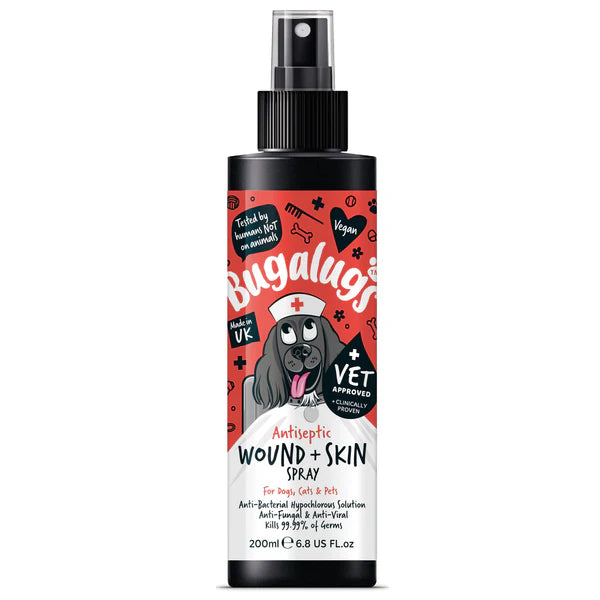 Bugalugs Antiseptic Wound & Skin Spray for Pets - 200ML