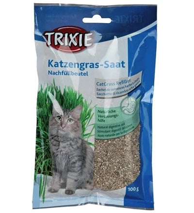 Trixie Cat Grass Refill Bag for Cats 100G