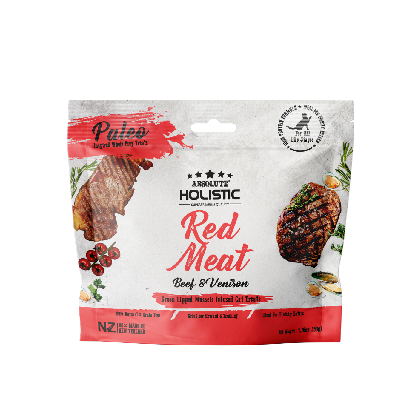 Absolute Holistic Air Dried Red Meat Cat Treats 50G