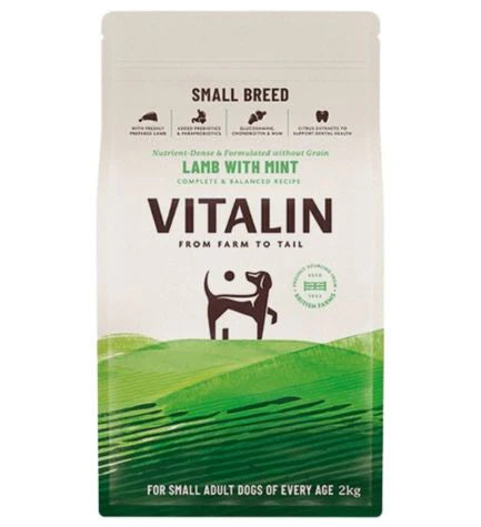 Vitalin Small Breed Lamb & Mint Dog Dry Food